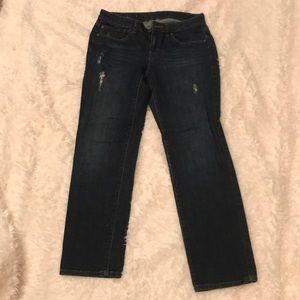 Jennifer Lopez straight leg jeans.